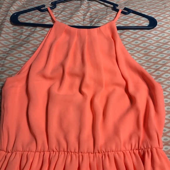 Coral Summer Dress - Picture 2 of 6